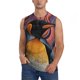 thumbnail image 1 of Balery Abstract Pattern Penguin Camisetas sin mangas para hombre, absorbe la humedad y protege contra el mal olor.-3X-Large, 1 of 7