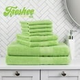 thumbnail image 6 of Freshee 6-Piece Bath Set, Green - Featuring Intellifresh Antimicrobial Technology, 6 of 7