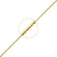 thumbnail image 3 of LoveBling 10K Yellow Gold Solid Diamond Cut Franco Chain Bracelet (1.3mm, 9"), 3 of 4