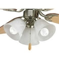 thumbnail image 3 of Progress Lighting Airpro 3-Light LED Ceiling Fan Kit, Brushed Nickel, White Washed Alabaster Glass Shade, 3 of 5