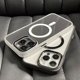 thumbnail image 4 of Metal Frame Case For iPhone 15 14 13 12 11 Pro Max Plus Transparent For Magsafe Magnetic Wireless Charge Lens Protector Cover, 4 of 5
