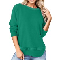 Sweatshirt for Women Sweat Shirts Women Long Sleeve Sweatshirt Pullover Women Blue Sweatshirts Cute Winter Outfits for Women Fashion