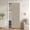 Beige-42"W x 78"L (Pack of 1), variant on Blackout Fabric Folding Door Curtain Withic Closure - Accordion Style For Sliding Doors Closets Wardrobe And Temporary Solutions Doorway Curtains(w42 X L781 Panel)