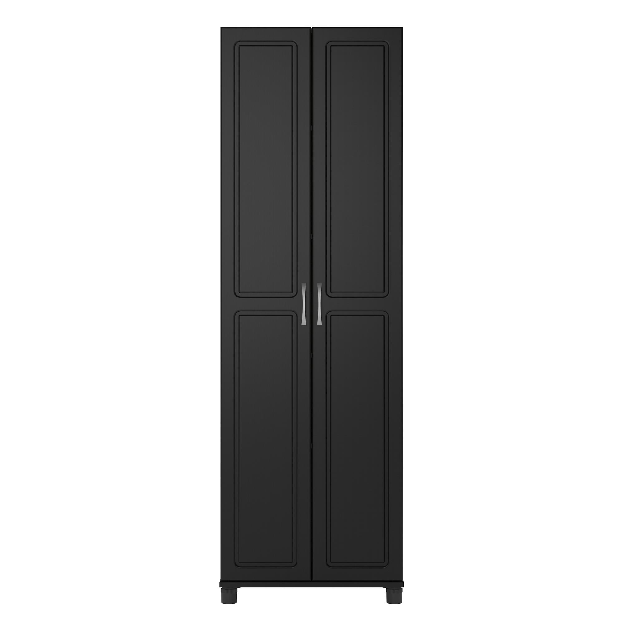 Systembuild Evolution Kendall 24" Utility Storage Cabinet, Black