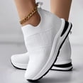 thumbnail image 2 of NOKIO Comfortable Ladies' Leisure Shoes Women'S Slip-On Athleisure Shoes Women Casual Shoes Breathable Flat Sole Inner Elevated Sports Shoes Comfortable Fit Single Shoes Large Women Fashion Shoes, 2 of 6