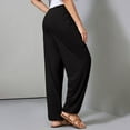 thumbnail image 4 of GZWYHT Harem Pants,Petite Pants,Women's Harem Pants High Waist Baggy Drawstring Sweatpants Joggers With Pockets Boho Yoga Trousers Pants,High Waisted Pants,Pants for Women,Sweatpants Women,Black,S, 4 of 6