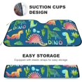 thumbnail image 3 of GZHJMY Car Front Windshield Sunshade UV Heat Protection, Foldable Auto Windshield Sun Visor for SUV Sedan Cartoon Watercolor Dinosaur, Car Sunscreen51x27.5inch Keep Vehicle Cool, 3 of 5