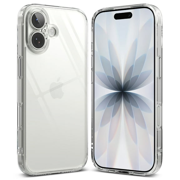 Ringke Fusion [Perfect-Fit] for iPhone 17 Case, Slim Transparent Shockproof Camera-Cutout Cover - Clear