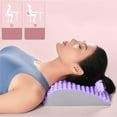 thumbnail image 5 of COFEST Lumbar Relaxer Lumbar Stretch Massage Relaxation Spine Correction Extension Assisted Lumbar Backrest Purple, 5 of 8