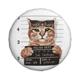 thumbnail image 2 of Gaeub Cat Holding Mugshot Sign 14-17in Tire Cover, Spare Tire Cover, for Camper Caravan, Trailer, Car, Truck, SUV, Jeep - 15 inch, 2 of 9
