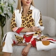 thumbnail image 6 of Bingfone Womens Pajama Sets Christmas Gnomes In Leopard Print,Long Sleeve Loungewear Pajamas Set-XX-Large, 6 of 8