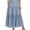 Blue, variant on EFINNY Women's Cutout Polka Dot Long Skirt Dress Elastic Waist Long Length Skirts