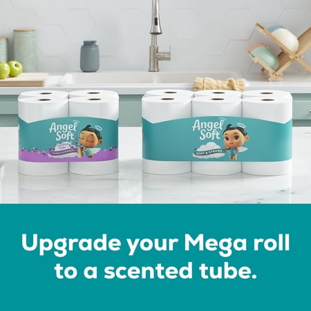 ANGEL SOFT 2-PLY TOILET PAPER, 9 MEGA ROLLS, 320 SHEETS PER ROLL