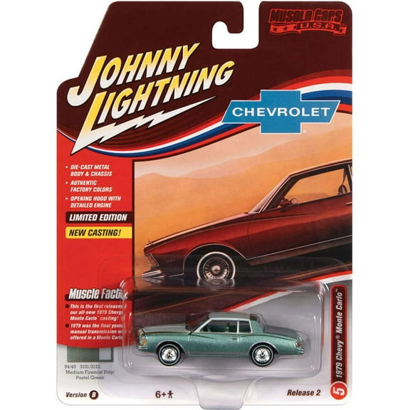 Johnny Lightning Muscle Cars USA 1979 Chevy Monte Carlo Diecast Car