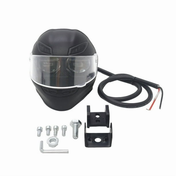 Faro LED para motocicleta estilo casco 2026 | Luz impermeable IP68 para todo tipo de clima con alto brillo y eficiencia del +60 % | Carcasa duradera de aleación de aluminio | Para motocicletas,