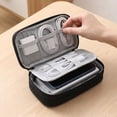 thumbnail image 4 of Electronics Organizer Bag, Travel Digital Cable Storage Pouch, Multi-functional Tech Accessory Case for Chargers, USB, Hard Drive, Power Bank, Black, 4 of 5