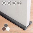 thumbnail image 1 of Under Door Draft Stopper 37 Inch Cuttable And Washable,twin Door Draft Stopper,energy Saving Door Weather Stripping Reduce Noise Window Breeze Blocker, 1 of 5