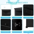thumbnail image 6 of GVN Bathroom Storage Cabinet, Bathroom Floor Cabinet,Black Triangle Tall Cabinet with 3 Drawers and Adjustable Shelves for Bathroom, 6 of 9