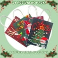 thumbnail image 2 of Christmas Kraft Gift Bags 24 Pcs , 4 Designs Xmas Kraft Paper Bags for Holiday Party Favors Xmas Gift Box Packaging, 2 of 7