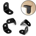 thumbnail image 2 of Support d'Angle pour Projets de Menuiserie, Utilisation Durable Supports en Acier Inoxydable avec Angle de Renforcement pour Performance Antirouille sur Applications Domestiques et Industrielles (Noir, 20), 2 of 5