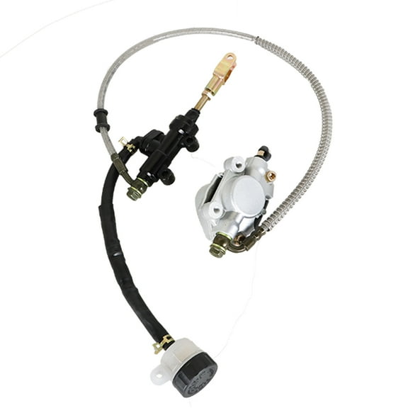 SEBLAFF Rear Hydraulic Brake Assembly Caliper Master Cylinder For Go Kart Golf Cart ATV