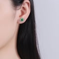 thumbnail image 2 of CREATITOY 1 Ensemble Boucle d'Oreille 1-Carat Diamant Simulé - Design Micro-Incrusté, Bijou de Luxe Cadeau pour Femmes, 2 of 4