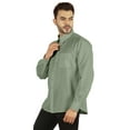 thumbnail image 4 of Bestman Long Sleeve Cotton Flex Shirt For Mens Button Down W/ Patch Pocket Office Wear, 4 of 7