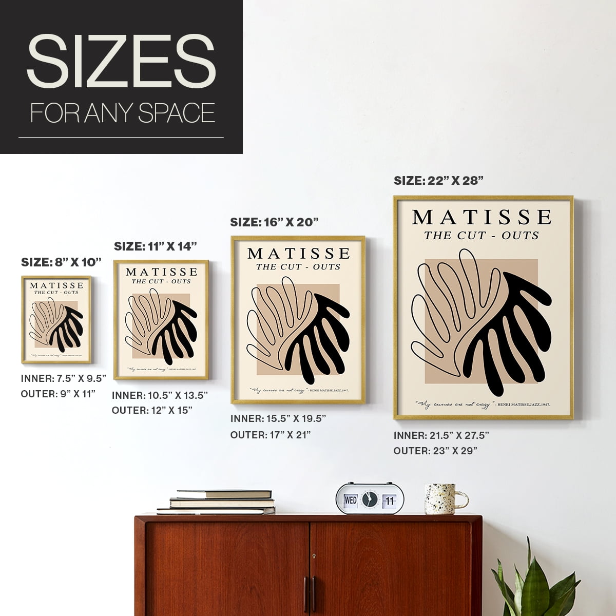 Matisse XCIX Framed Print - Solid Wood