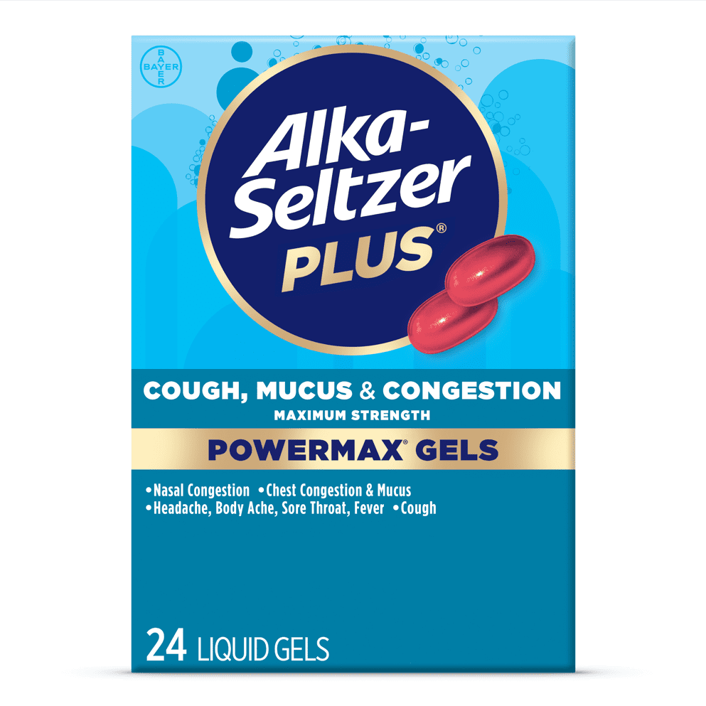 Alka-Seltzer Plus Powermax Sinus & Cold Medicine, Liquid Gels, 24