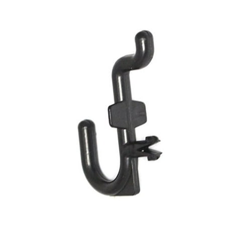 Locking Pegboard Hook - Black Peg Board Hook Kit Pegboard 50 pieces J Hook Style--BLACK--Plastic J Hook Pegboard Locking Garage Crafts