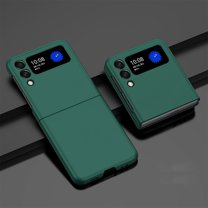 Dteck Case for Samsung Galaxy Z Flip 4 2022, Slim Fit Matte PC Cover Skin-Friendly Phone Case for Galaxy Z Flip4, Deep Green