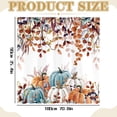 thumbnail image 5 of Clearance Under $6.59! 1PC Fall Pumpkin Shower Curtain, Thanksgiving Farmhouse Bathroom Decor with Maple Leaves, Polyester, (120x180cm, B), 5 of 9