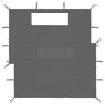 thumbnail image 1 of vidaXL Gazebo Sidewalls with Windows 2 pcs Anthracite, 1 of 4