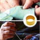 thumbnail image 5 of Cateissary Anillos de tejer Dedal de protección para los dedos Ajustable Especialmente diseñado Portátil Portátil Protección Herramientas de Suministros de marroquinería Anillo Oro Normal, 5 of 6