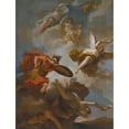thumbnail image 2 of Filippo Pedrini 15x18 Black Ornate Wood Framed Double Matted Museum Art Print Titled - Allegory of Virtue Triumphing Over Vice, 2 of 5