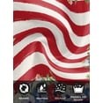 thumbnail image 7 of 4th of July Cloth Napkins Set of 4 Reusable Dinner Napkins, Independence Day Red Blue Poppy Flower Stripe Cocktail Napkin Washable Table Napkins for Wedding/Holiday Party/Baby Shower 20"x20", 7 of 7