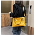 thumbnail image 3 of Sunyuer Vintage Handbags for Women, Large Capacity Tote Shoulder Purses PU Leather Top Handle Crossbody Satchel Travel Work Commute, 3 of 9