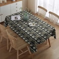 thumbnail image 2 of Black Buffalo Geometric Pattern Rectangle Tablecloth 60"x84",Waterproof Polyester Rectangle Table Cloth, Wipeable Spillproof Polyester Tablecloth for Dining, Camping, Indoor and Outdoor, 2 of 5