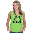 thumbnail image 3 of Fur Mama Cute Pet Owner Cat Dog Mom Tank Top Tee Shirt Women Brisco Brands S, 3 of 6