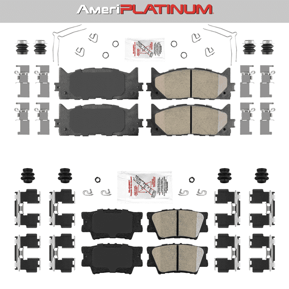 Ceramic Front   Rear Brake Pads FOR 2007-2018 TOYOTA AVALON CAMRY ES300H ES350
