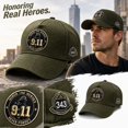 thumbnail image 2 of WULMLEO Unisex 9/11 Incident Hat We Will Never Forget 911 Memorial Hats Men Women American Flag Patriotic Baseball Caps E One Size, 2 of 7