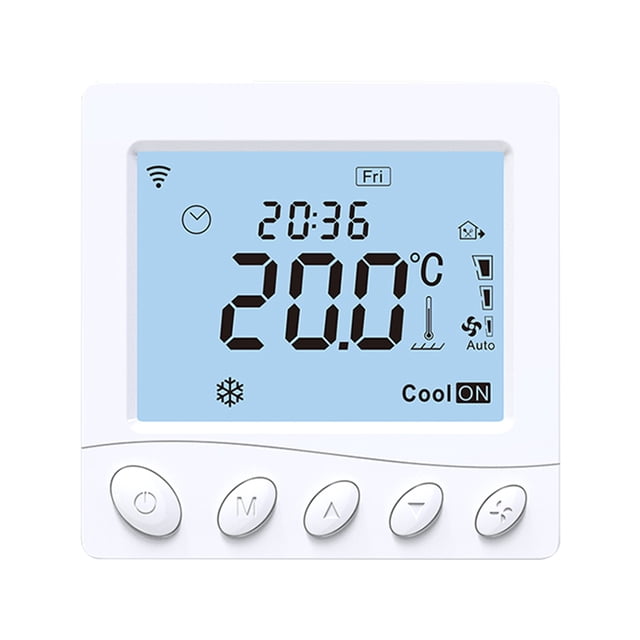 Termostato Irfora Bobina de ventilador inteligente para sistema de 4 tubos Termostato WIFI/485 Modbus Termostato inteligente con aplicación y control de voz Pantalla LCD de 3,2 pulgadas Termostato pr Irfora Termostato