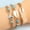 Gold, variant on Fish Hook Fish Tail Ocean Braided Bracelet Conch Surfing Hand Rope Handmade Braided Adjustable Lovers Friendship Bff Couple Bracelet