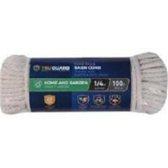 Mibro 231532 0.25 in. x 100 ft. Tru Gaurd Sash Cord, Natural