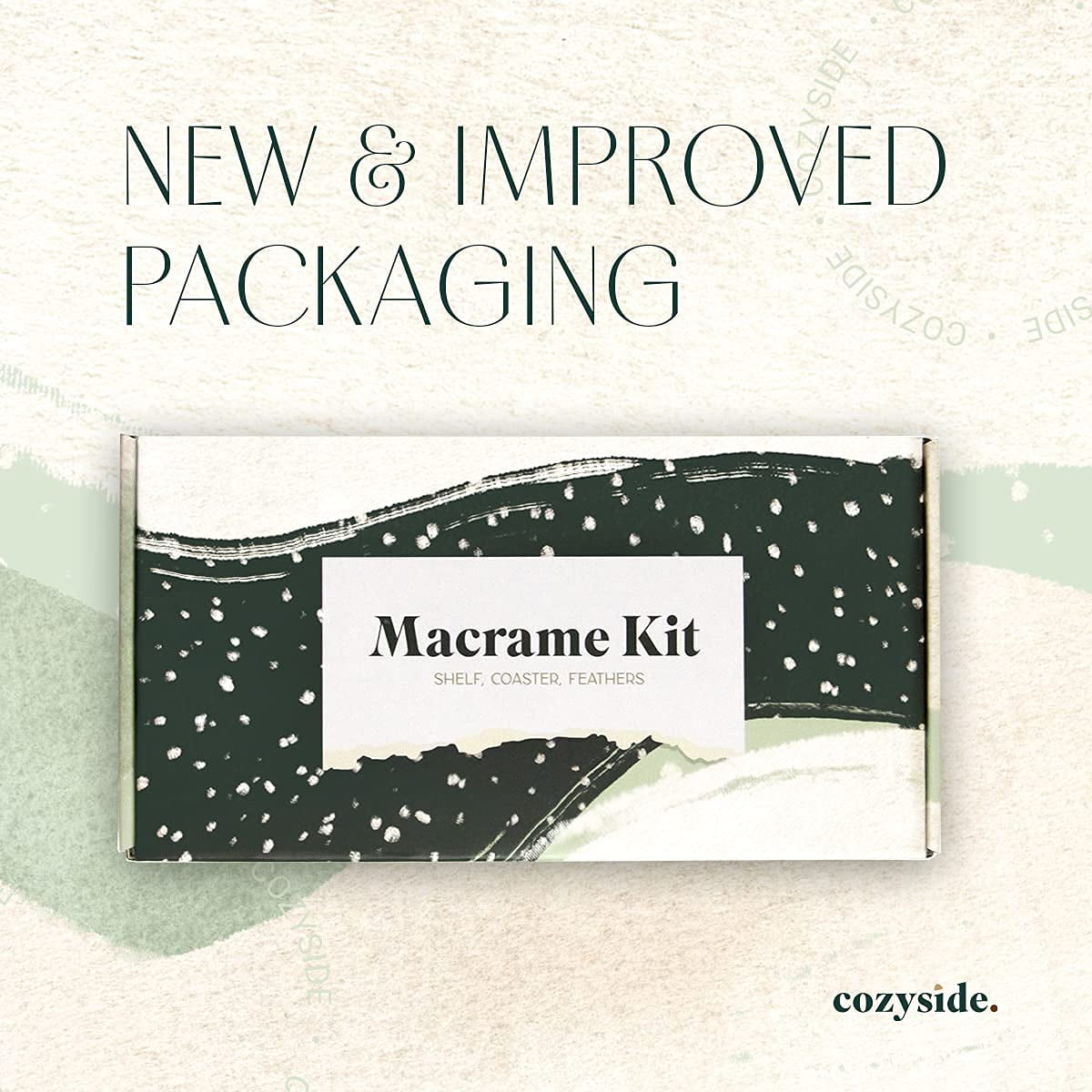 COZYSIDE Macrame Kits for Adults Beginners - Macrame Starter Kit for Adult Craft Kits - DIY Macrame Kit with Macrame Supplies - Macrame Plant Hanger Kit