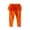 Orange, variant on Rciityk Toddler Little Girls Skirted Leggings Solid Color Elastic Waist Layered Tiered Ruffle Stretch Long Pants, Size 0-8Y