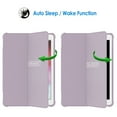 thumbnail image 7 of JETech Case for iPad 9.7-inch (2018/2017 Model, 6th/5th Generation), Double-fold Stand with Shockproof TPU Back Cover, Auto Wake/Sleep (Light Purple), 7 of 7
