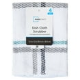 thumbnail image 6 of Mainstays 4-Piece Kitchen Scrubber Dishcloth Set, Blue Stripe, 6 of 7