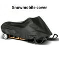 thumbnail image 2 of Qilidiba Snowmobile Cover Waterproof Dust Trailerable Sled Cover Anti-UV Winter Outdoor Black 145X51X48cm, 2 of 8