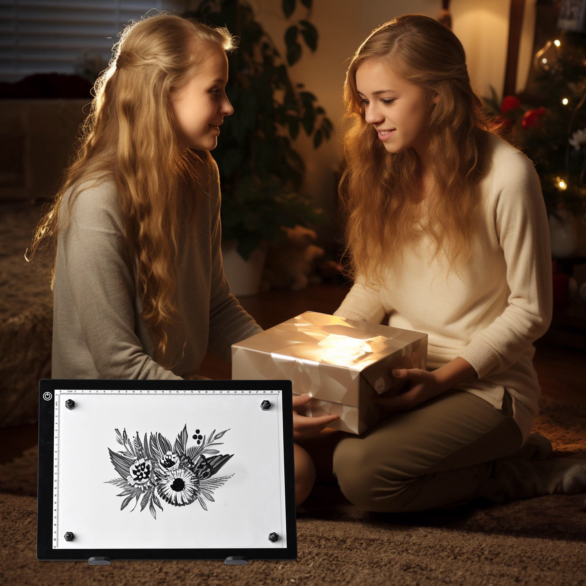 Yescom Portable A4 Light Pad Diamond Painting Light Board Light Box for Tracing Dimmable for Art Diamond Painting Drawing Sketching Tattoo Animation